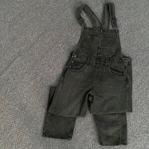Free People Ziggy Overalls XS black denim
